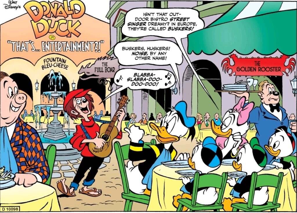 Donald Duck The Busker